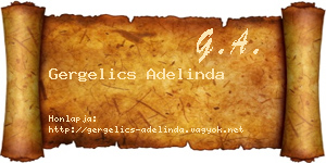 Gergelics Adelinda névjegykártya